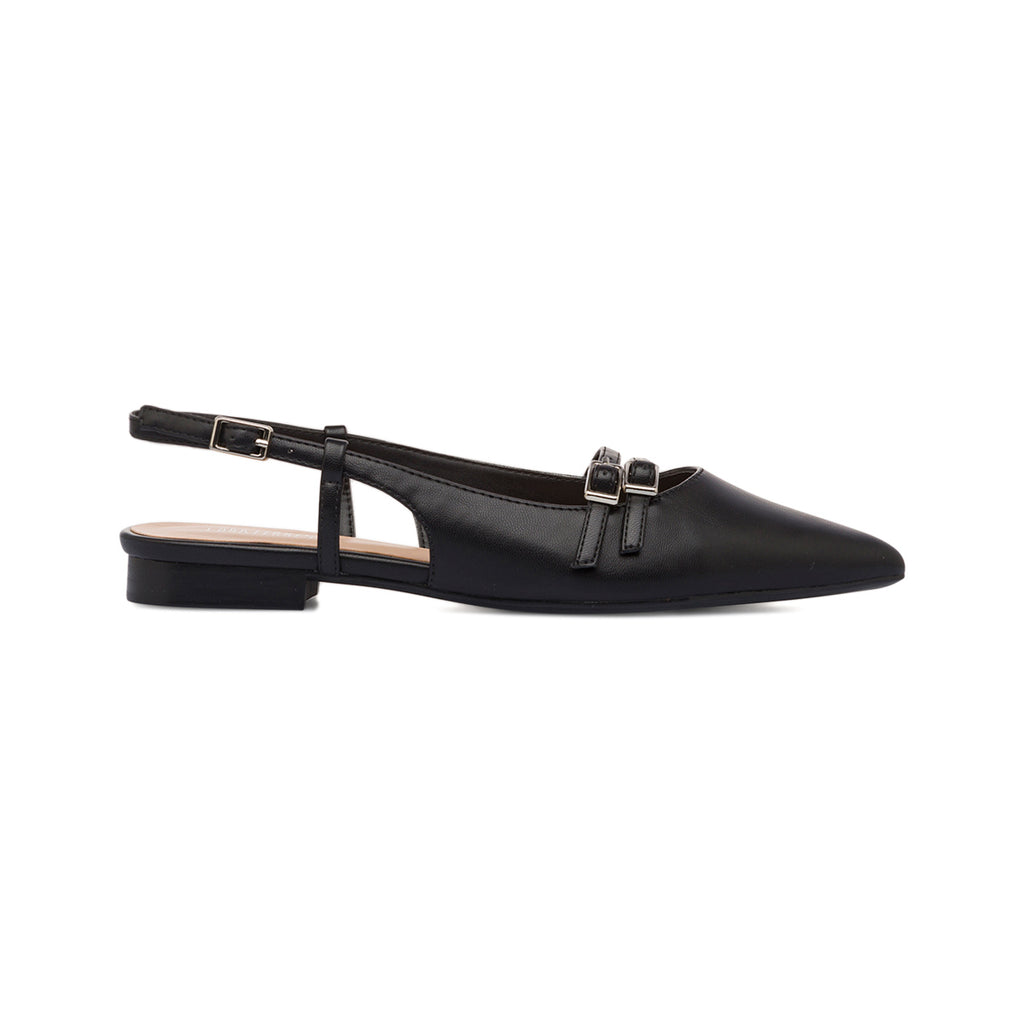 Ballerine slingback Mary Jane nere da Donna Lora Ferres