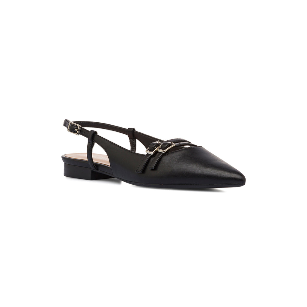 Ballerine slingback Mary Jane nere da Donna Lora Ferres