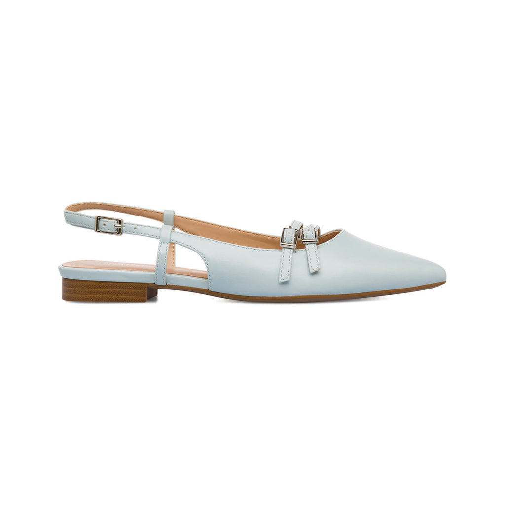 Ballerine slingback Mary Jane azzurre da Donna con fibbie Lora Ferres