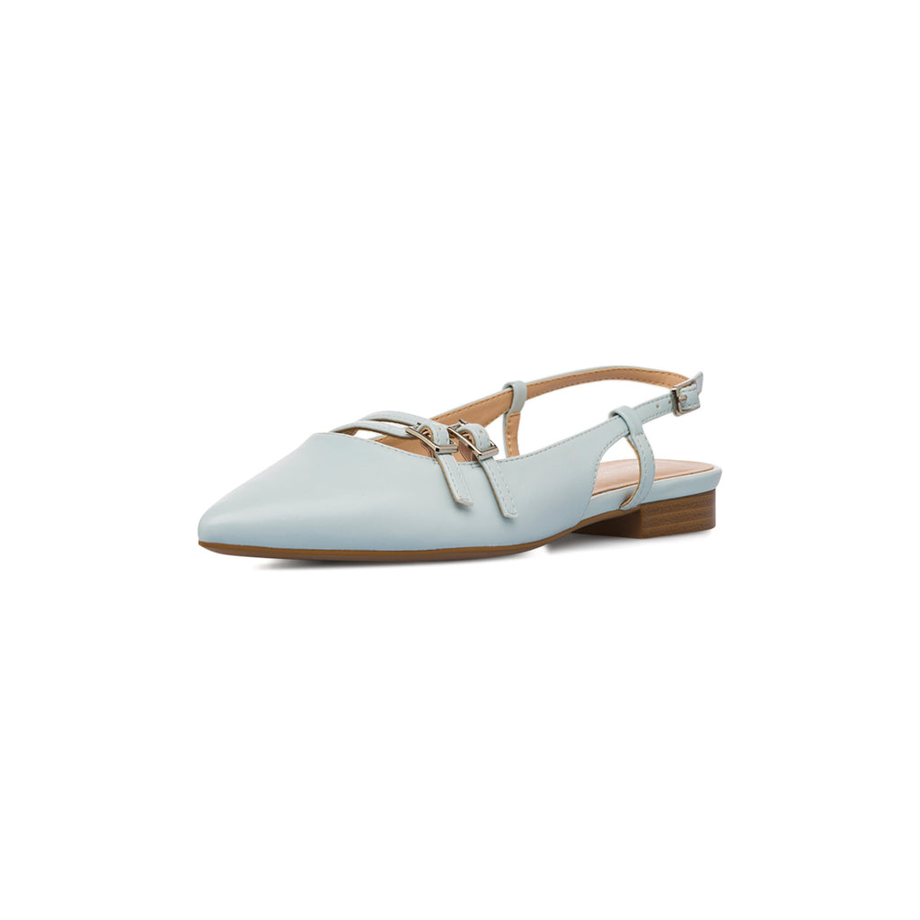 Ballerine slingback Mary Jane azzurre da Donna con fibbie Lora Ferres