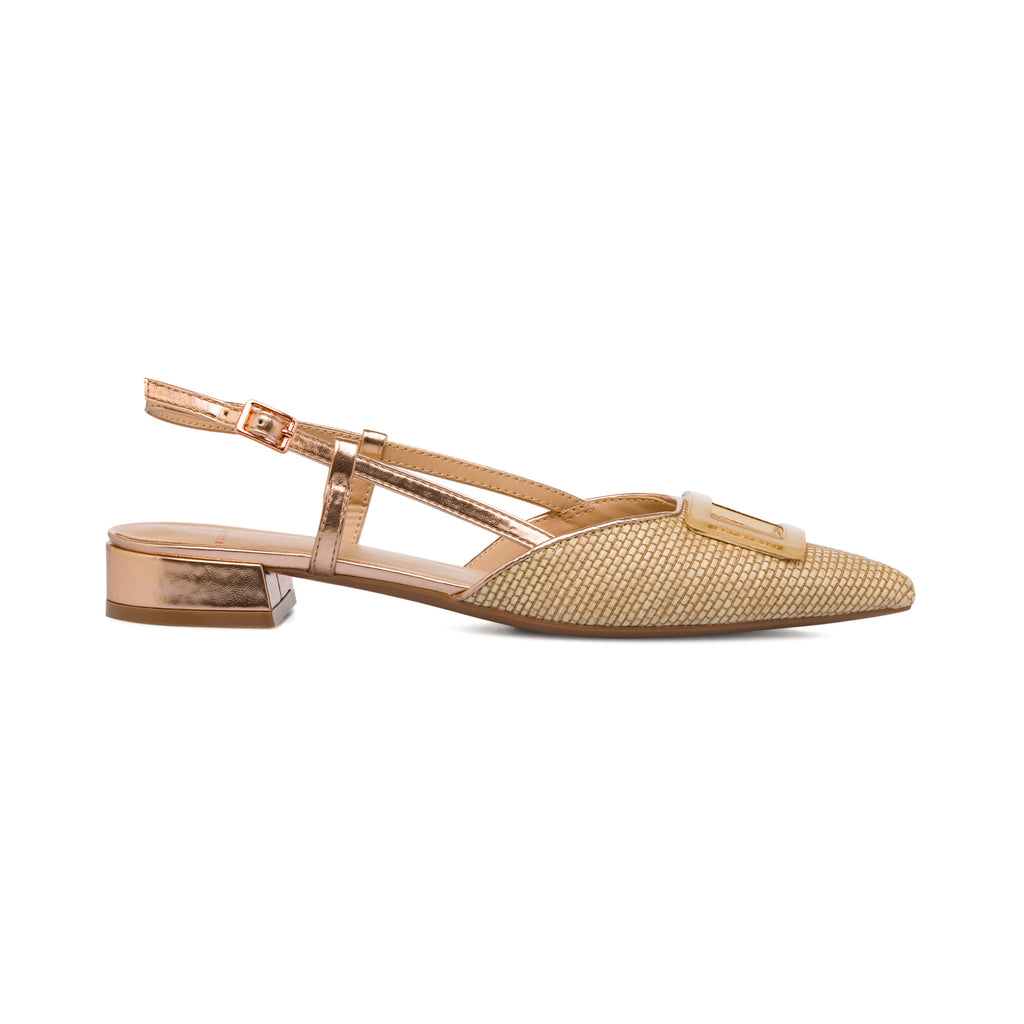 Ballerine slingback beige da Donna con fibbia Swish Jeans