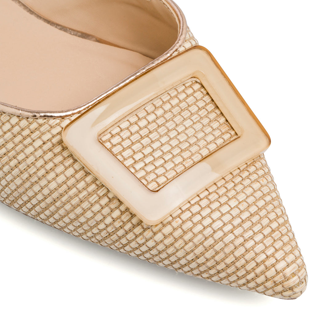 Ballerine slingback beige da Donna con fibbia Swish Jeans