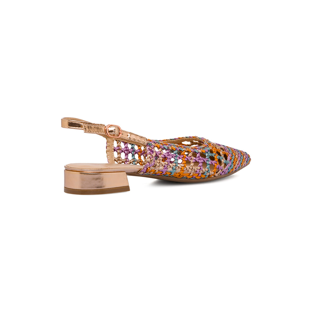 Ballerine slingback multicolore da Donna con cinturino alla caviglia Swish Jeans