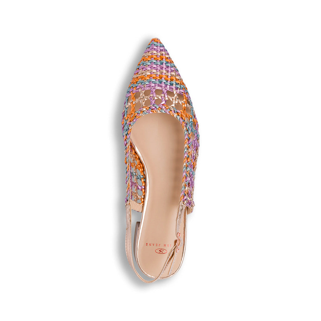 Ballerine slingback multicolore da Donna con cinturino alla caviglia Swish Jeans