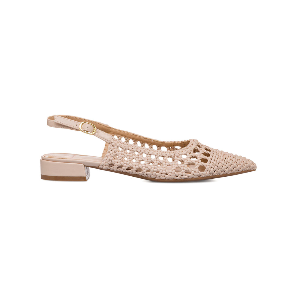 Ballerine beige da Donna effetto intrecciato Swish Jeans