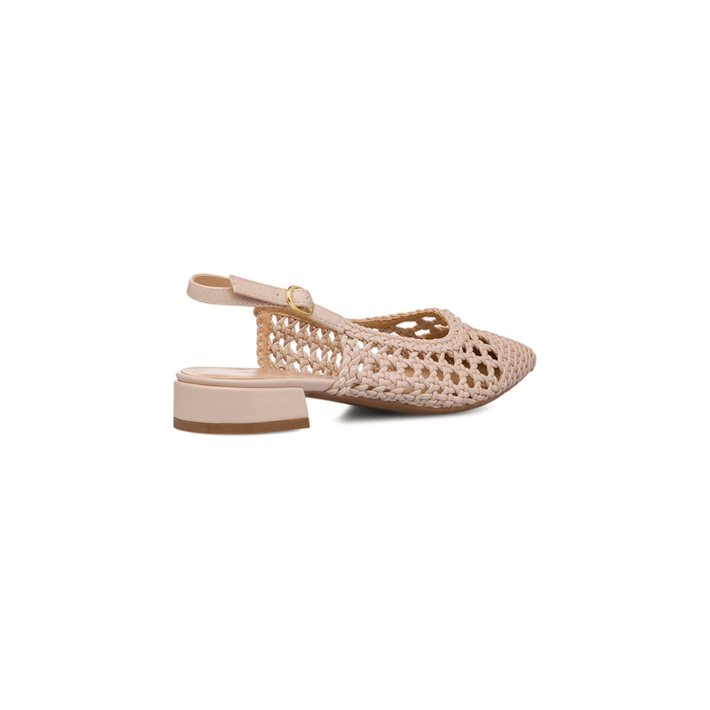 Ballerine beige da Donna effetto intrecciato Swish Jeans