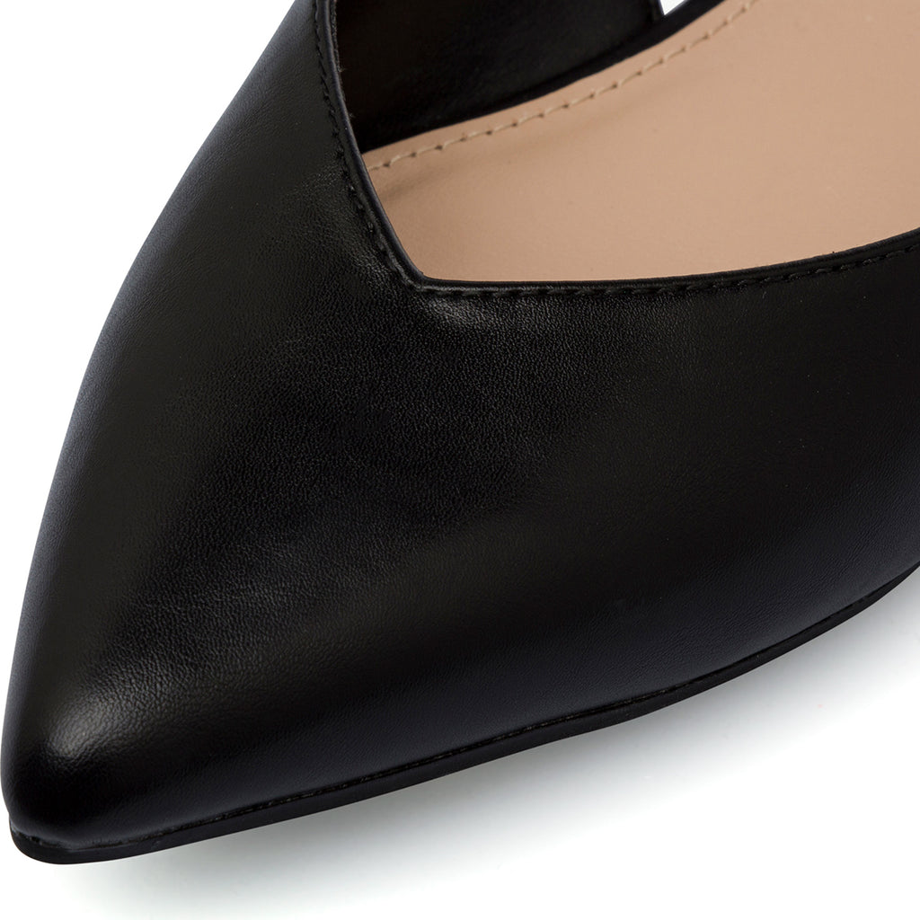 Ballerine slingback nere da Donna con cinturino alla caviglia Lora Ferres