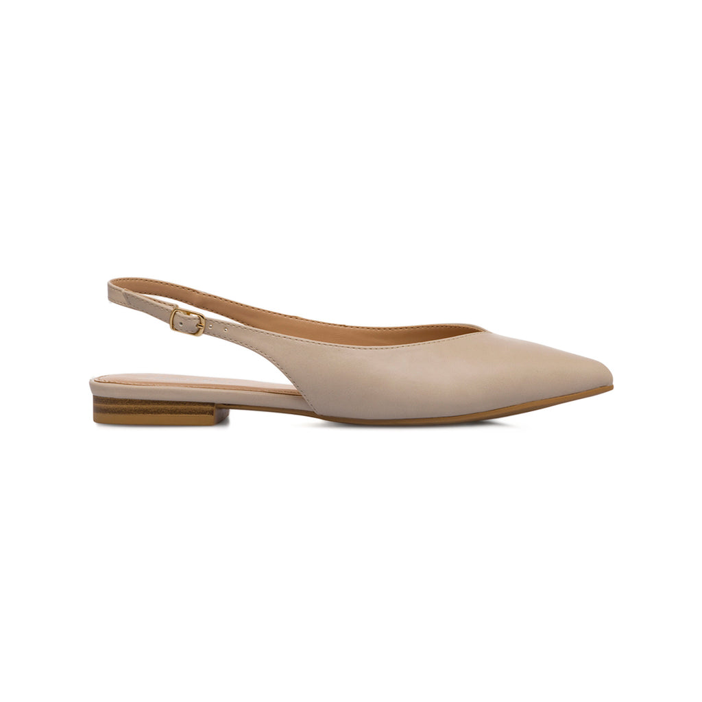 Ballerine slingback beige da Donna con cinturino Lora Ferres