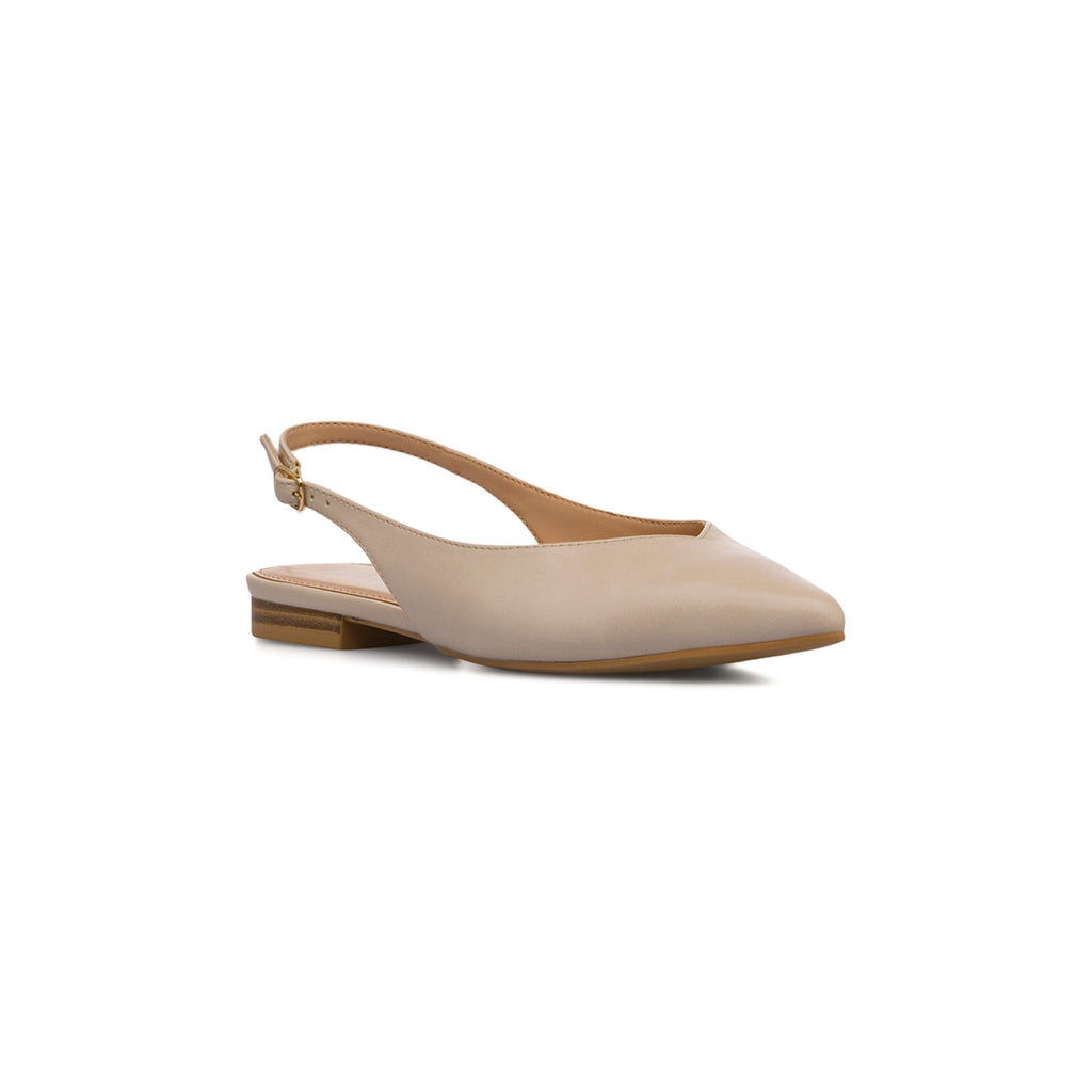 Ballerine slingback beige da Donna con cinturino Lora Ferres