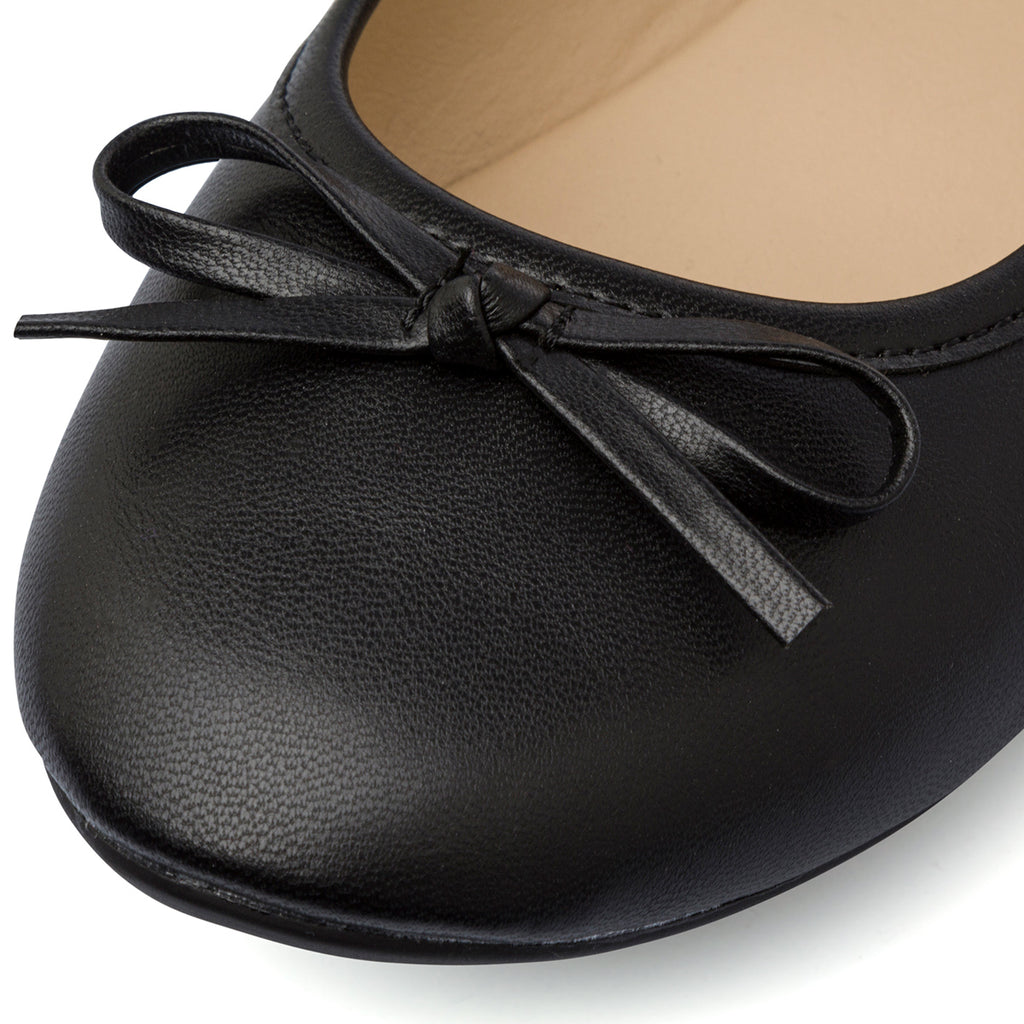 Ballerine nere da Donna con fiocco casual Lora Ferres