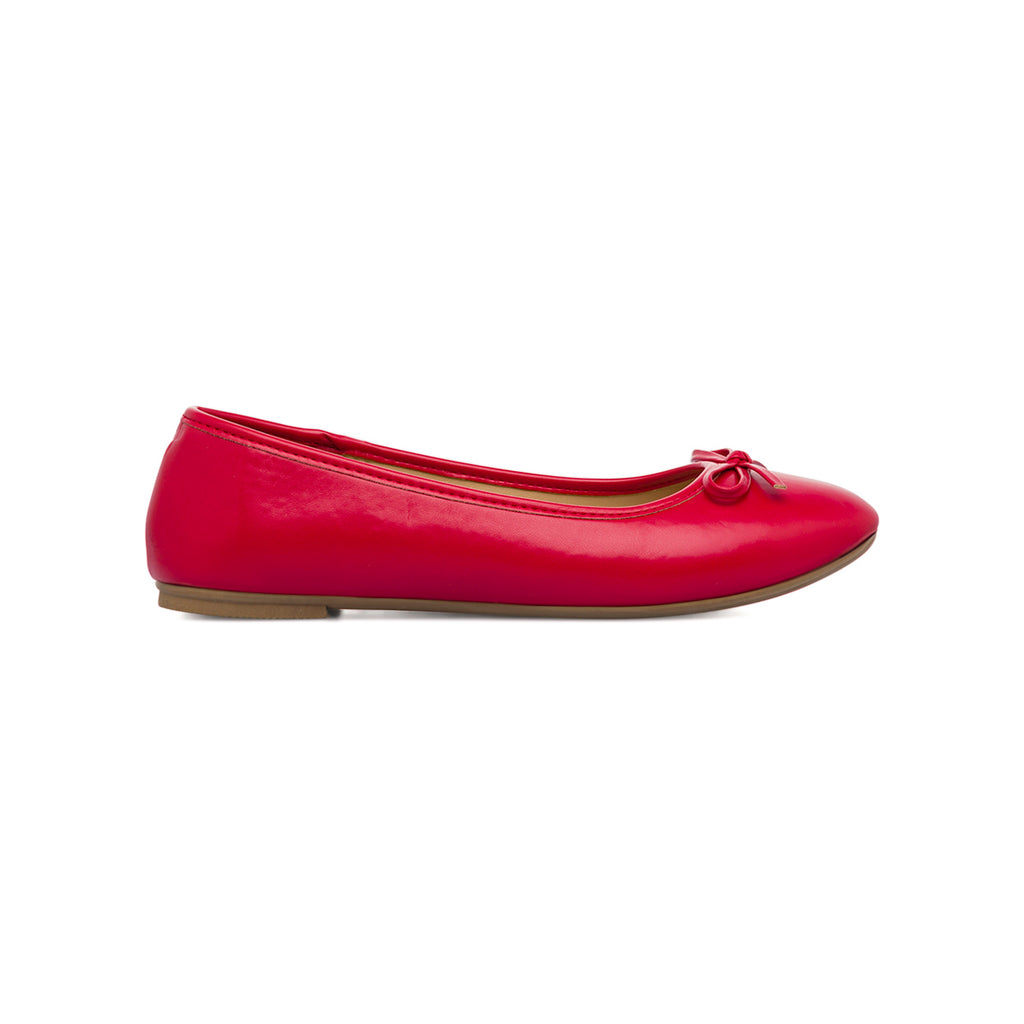 Ballerine rosse da Donna con fiocco casual Lora Ferres