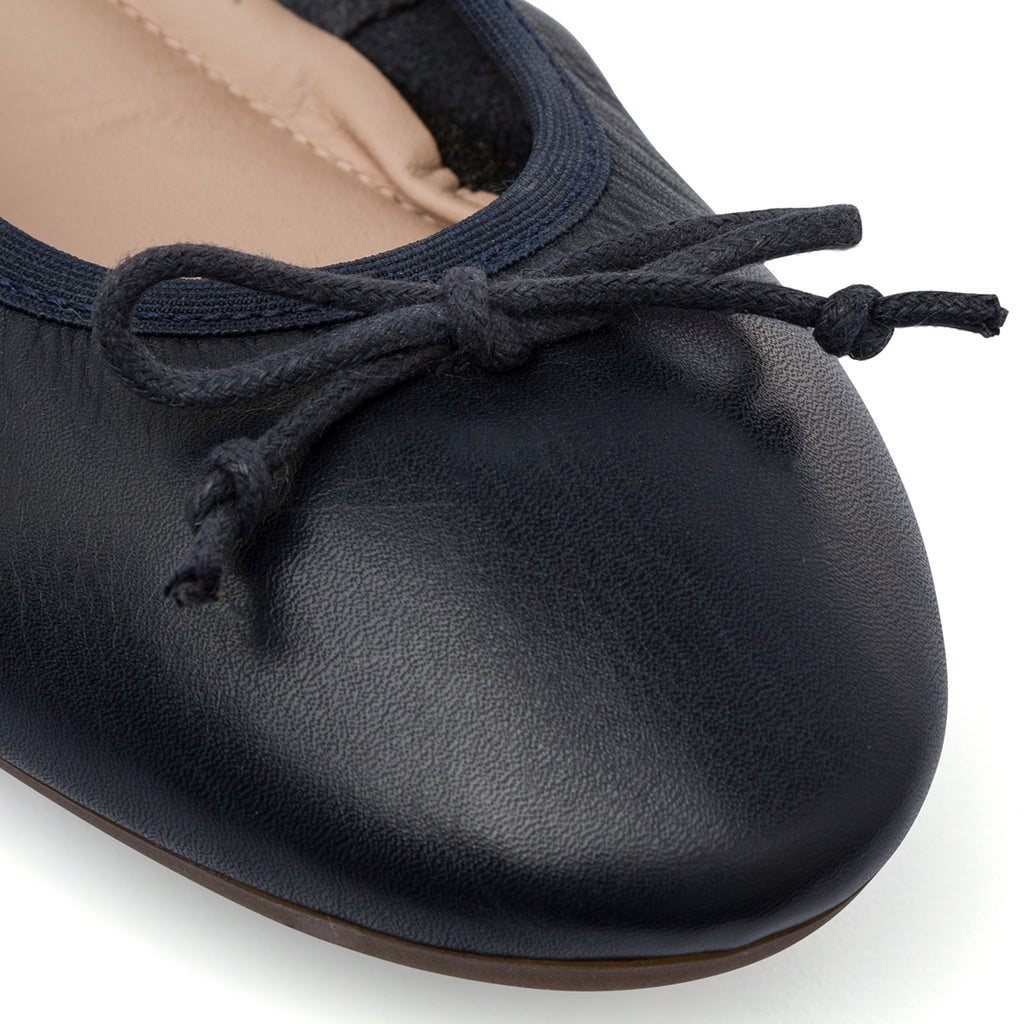 Ballerine blu da Donna in pelle con fiocco P Essentials