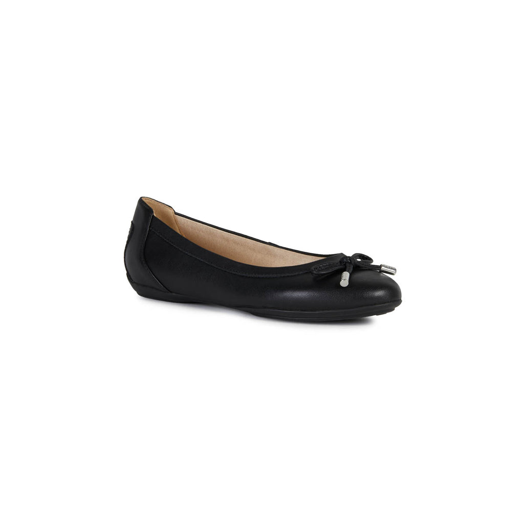 Ballerine nere da Donna con fiocco e suola in gomma traspirante Geox