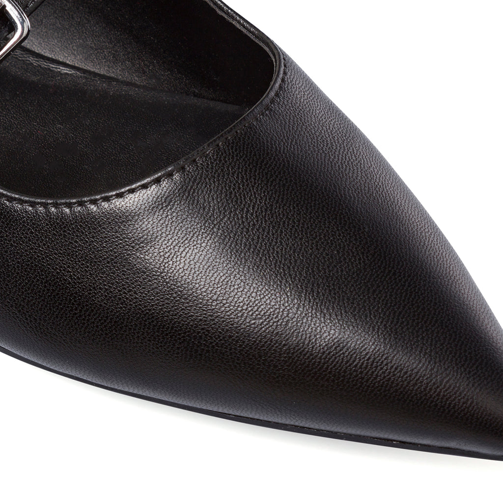 Ballerine Mary Jane nere da Donna con fibbie Lora Ferres