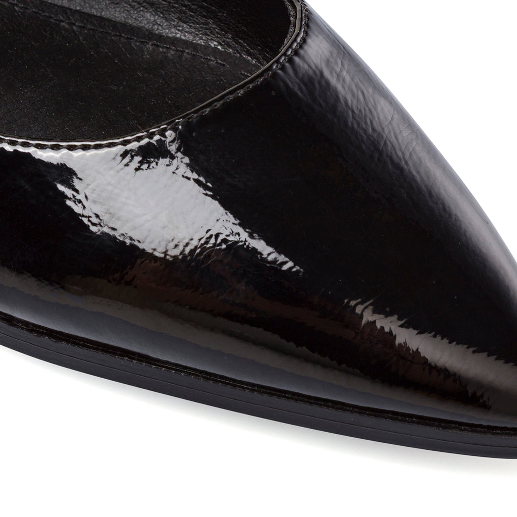 Ballerine nere da Donna con fibbie effetto vernice Lora Ferres