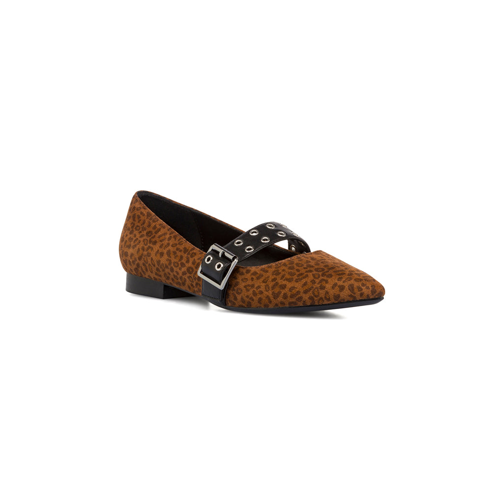 Ballerine con stampa animalier leopardata da Donna Lora Ferres