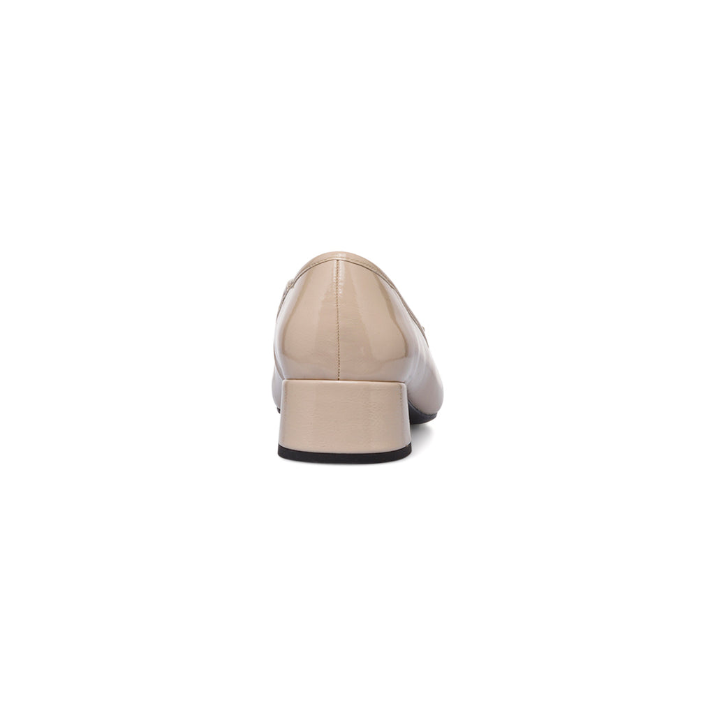 Ballerine da donna beige effetto vernice con tacco 3,5 cm Swish Jeans