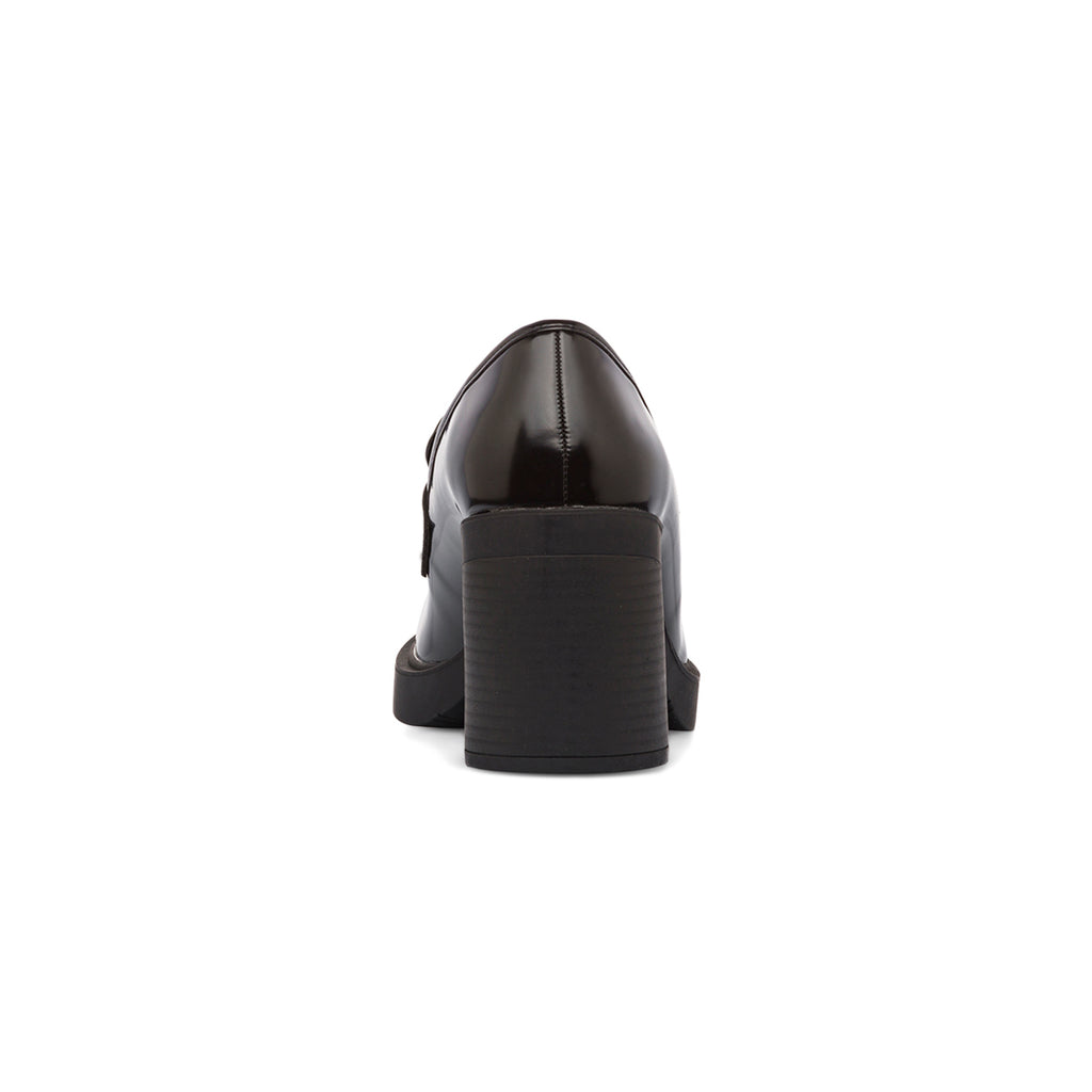 Mocassini da donna chunky neri con tacco Lora Ferres