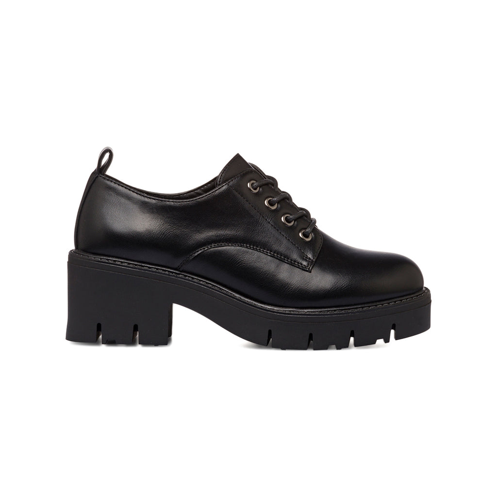 Stringate nere da donna con tacco Swish Jeans
