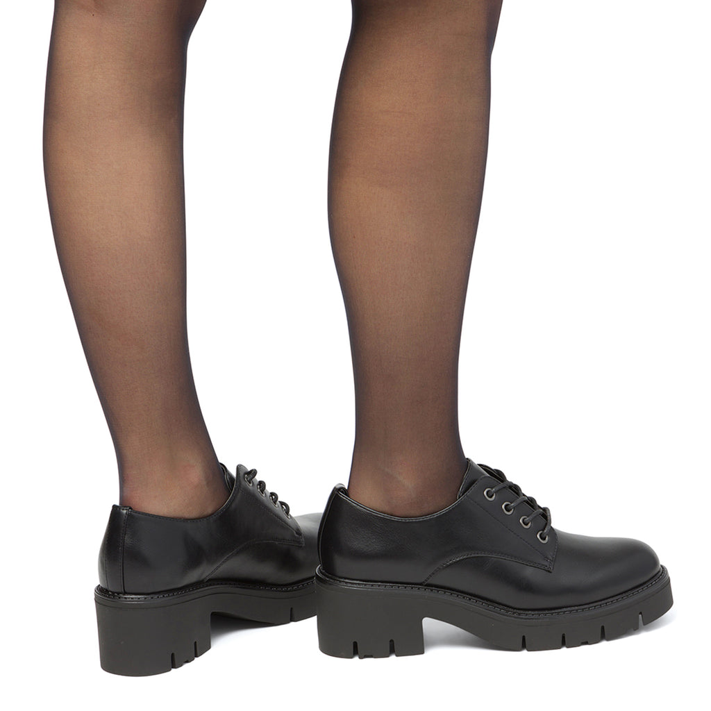 Stringate nere da donna con tacco Swish Jeans