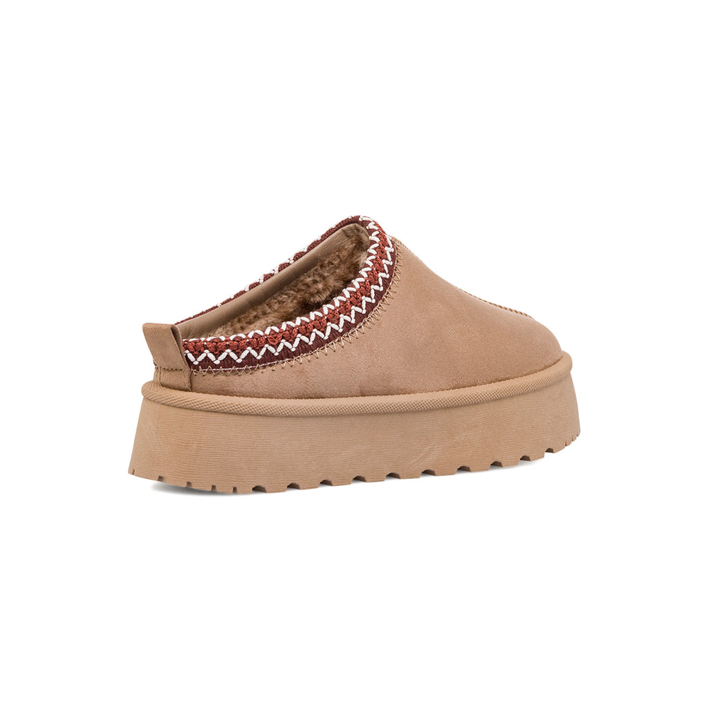 Sabot imbottite da donna khaki con dettaglio cucitura Lora Ferres