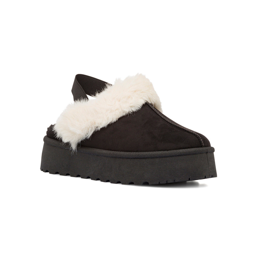 Sabot imbottite da donna nere con elastico Lora Ferres