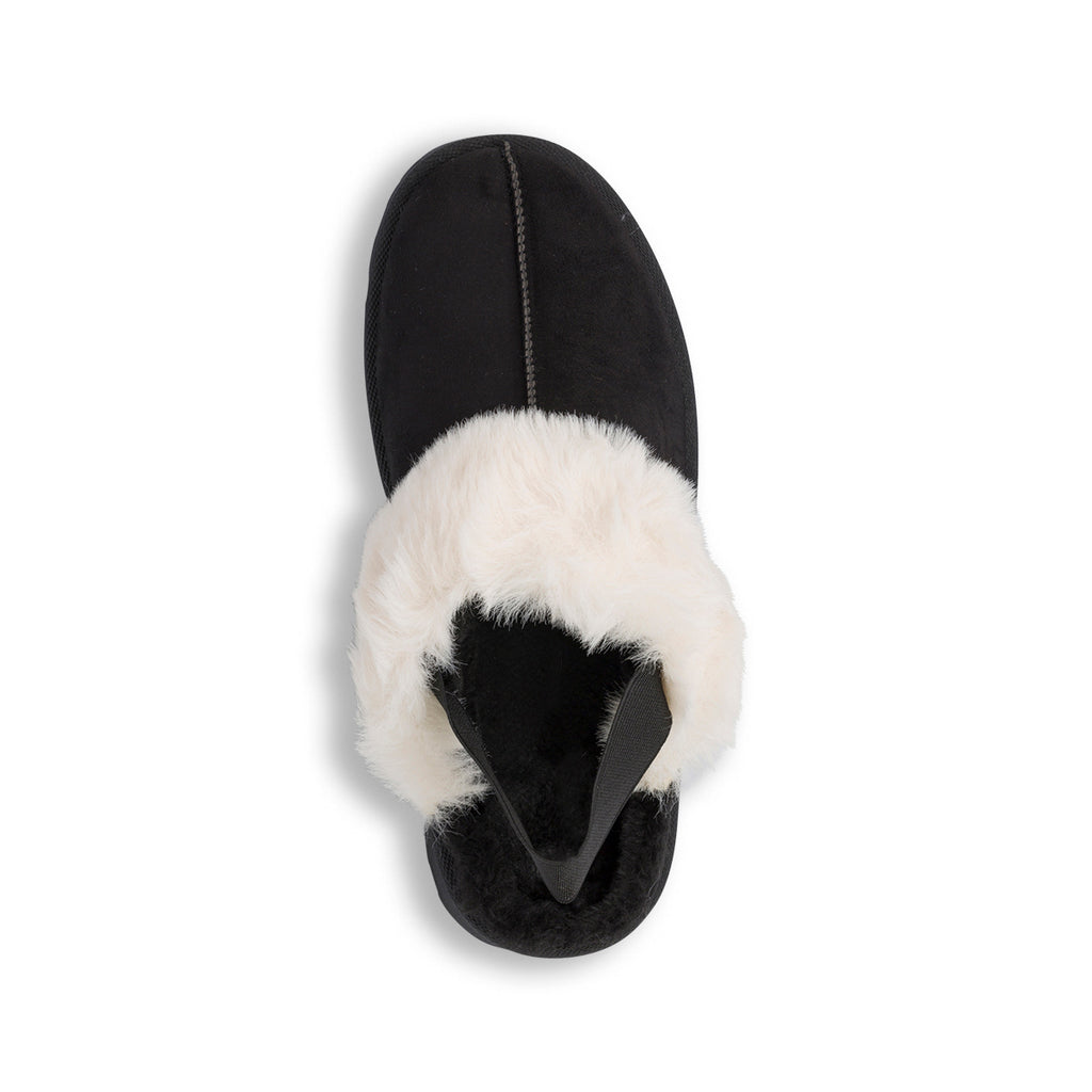 Sabot imbottite da donna nere con elastico Lora Ferres