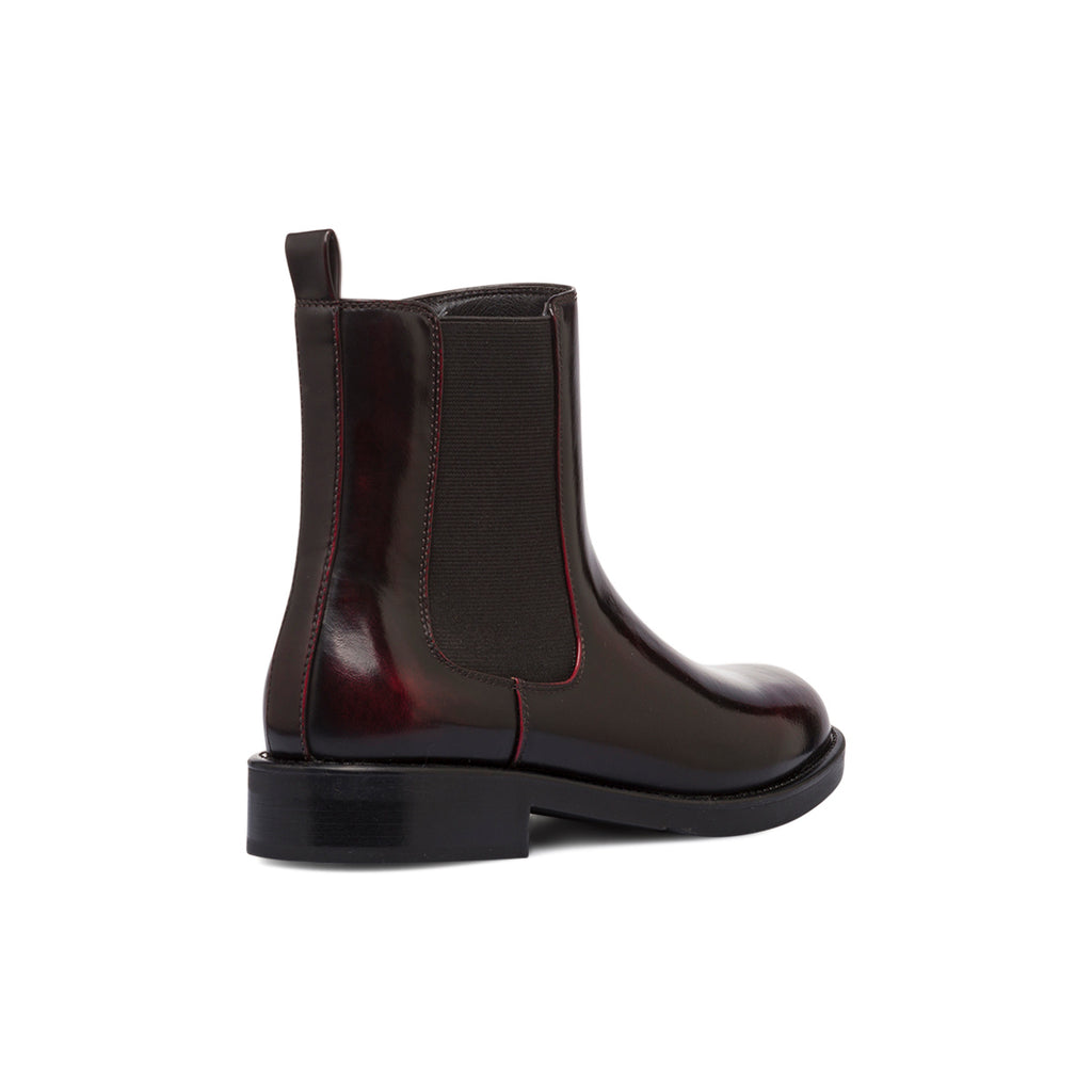 Stivaletti bordeaux da Donna in similpelle effetto vernice Swish Jeans