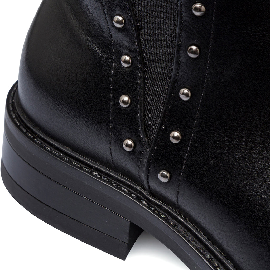 Stivaletti neri da Donna con borchie Swish Jeans