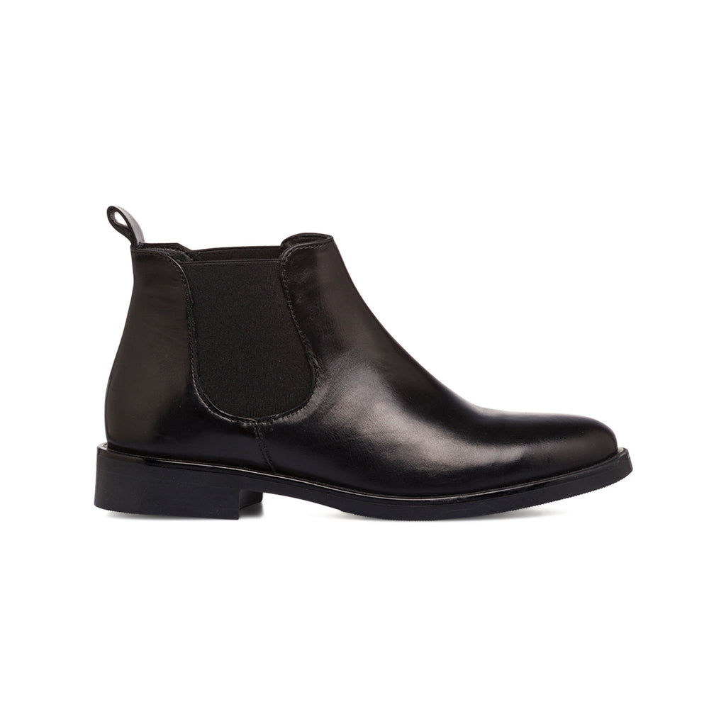 Stivaletti da donna neri P Essentials in pelle