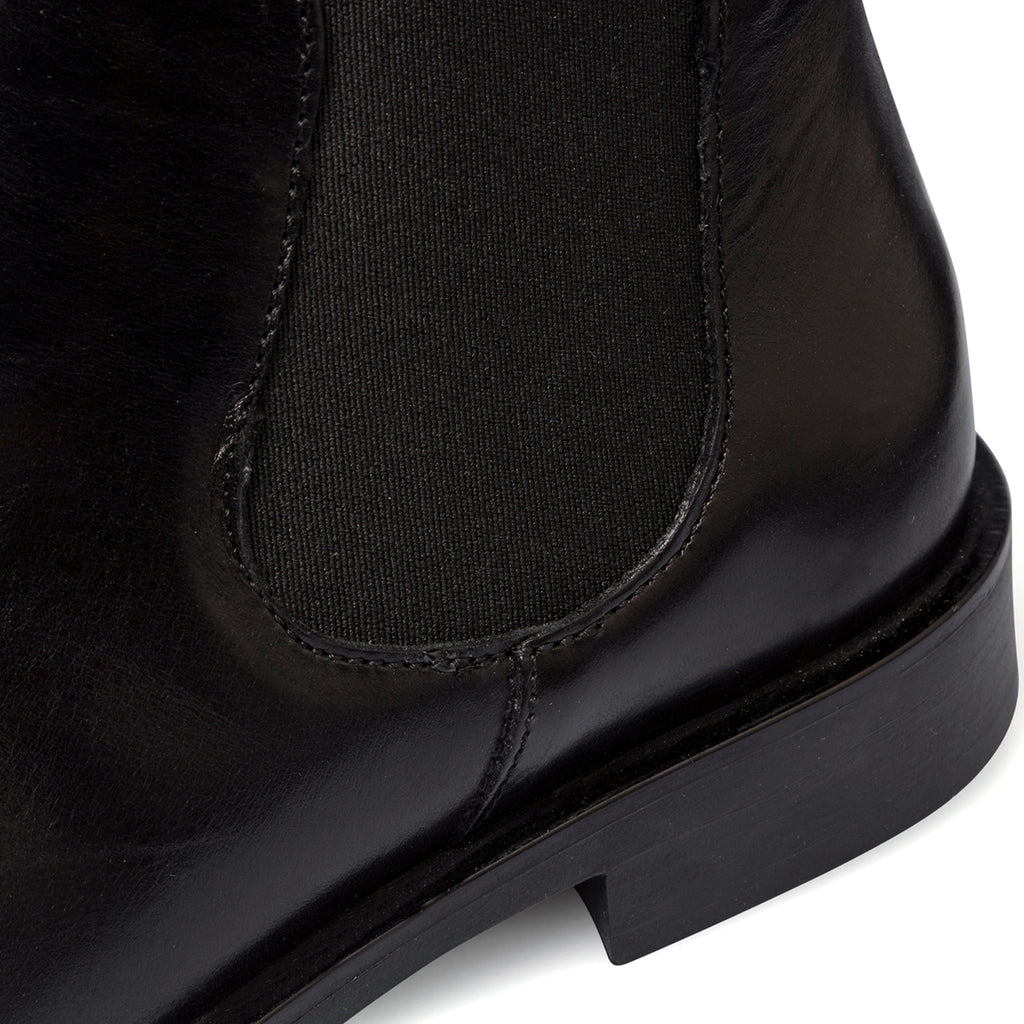 Stivaletti da donna neri P Essentials in pelle