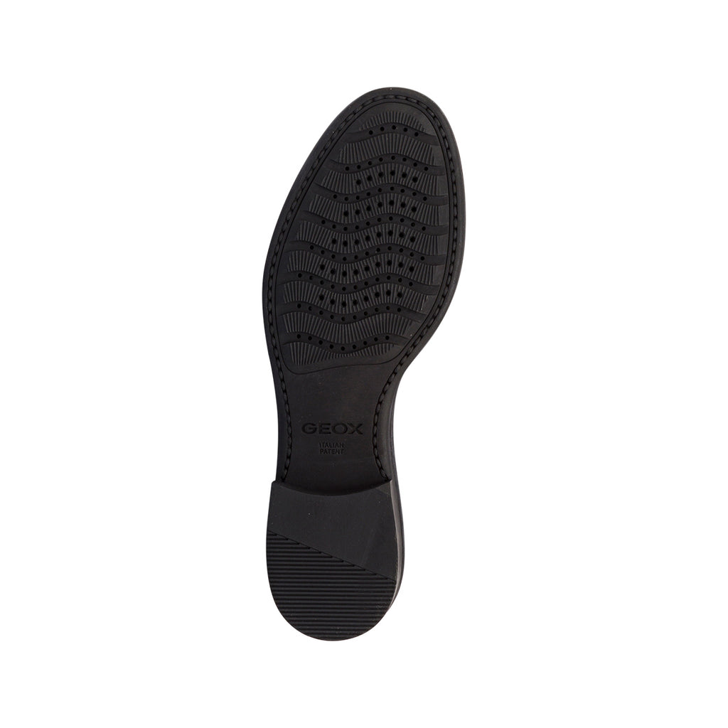 Stivaletti neri da donna traspiranti in pelle Geox