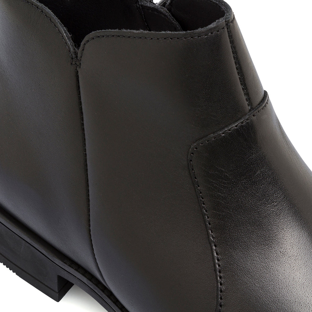 Stivaletti neri da donna traspiranti in pelle Geox