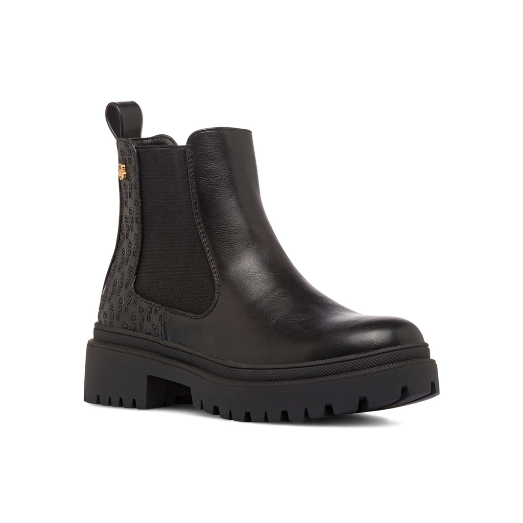 Stivaletti neri da Donna con fascia elastica e logo Basile