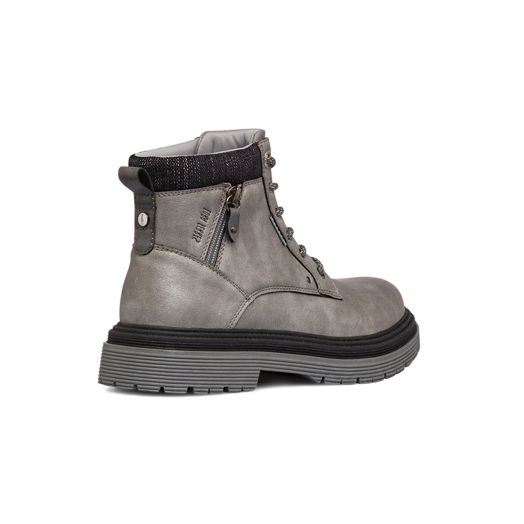 Anfibi grigi effetto vintagevda Donna con zip laterale Lora Ferres