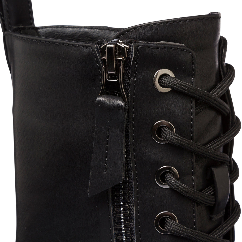 Anfibi neri da Donna con zip Lora Ferres