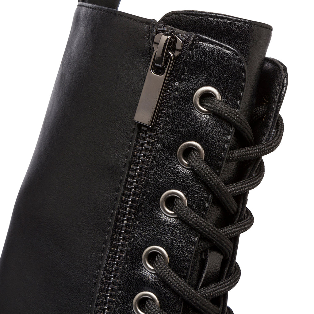 Anfibi da donna neri Lora Ferres con zip