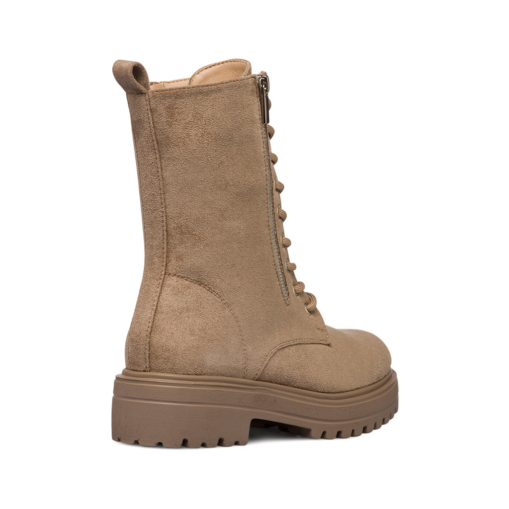 Anfibi taupe da donna effetto scamosciato Lora Ferres