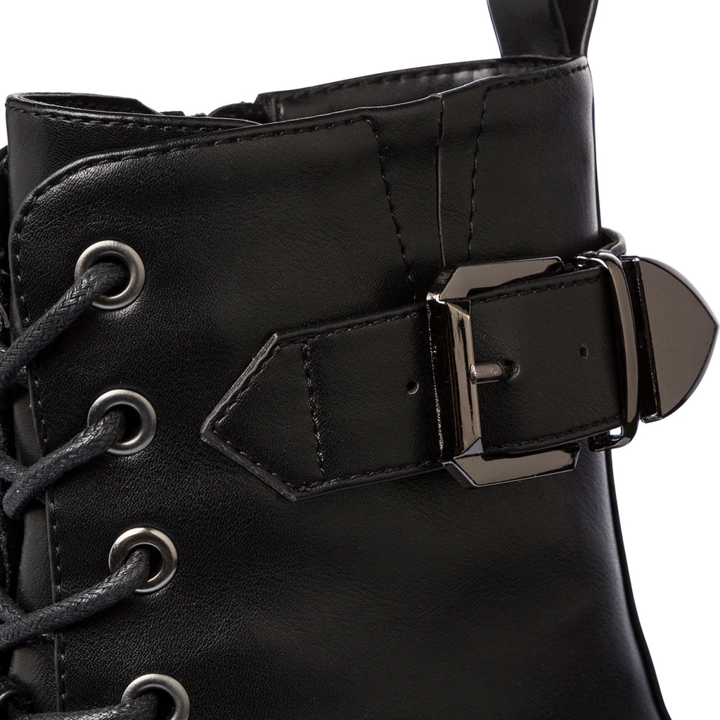 Anfibi neri da Donna con fibbia Swish Jeans
