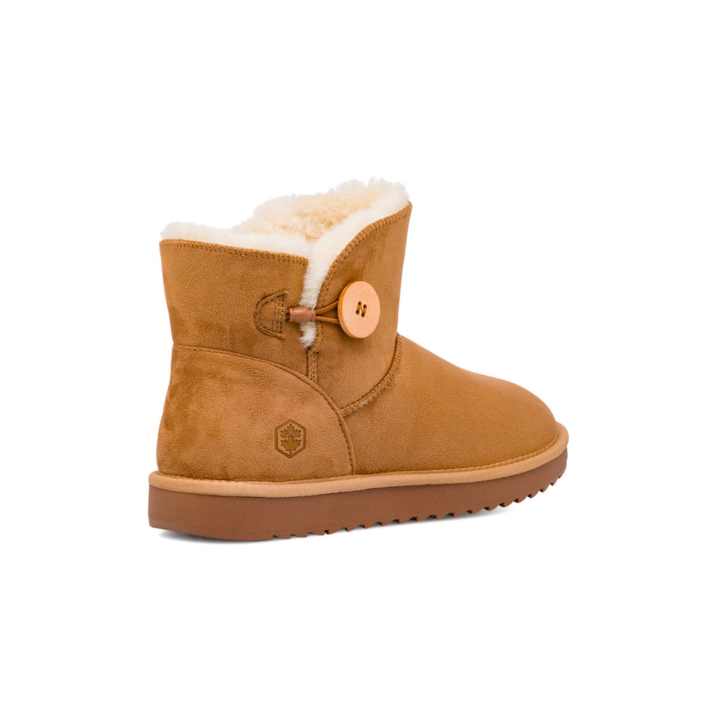 Stivaletti imbottiti ocra da donna effetto scamosciato Lumberjack