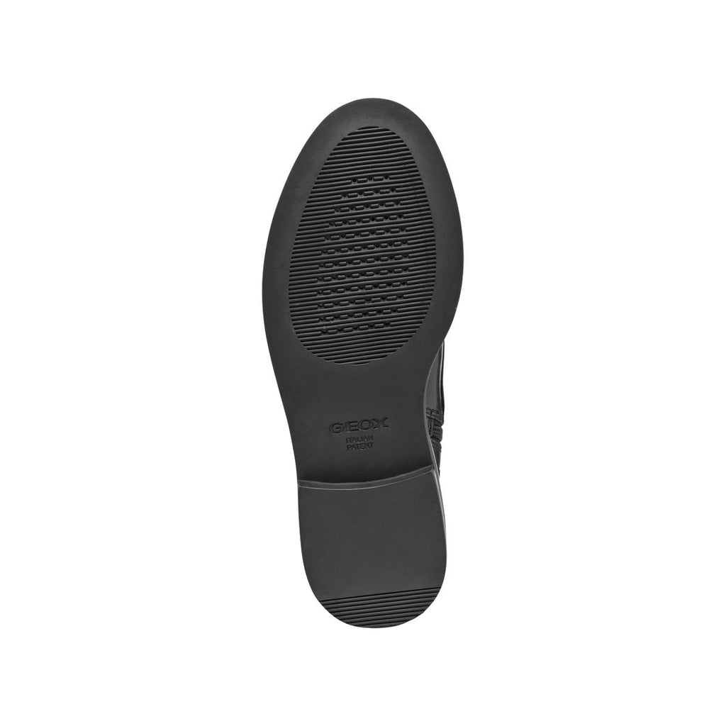 Anfibi da donna neri in Pelle con suola traspirante Geox