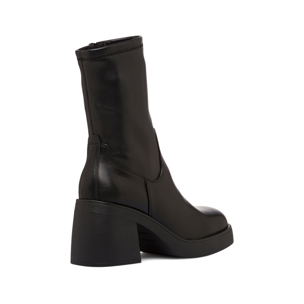 Stivaletti neri da donna con tacco 8 cm e zip laterale Lora Ferres