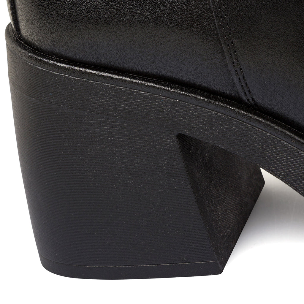 Stivaletti neri da donna con tacco 8 cm e zip laterale Lora Ferres