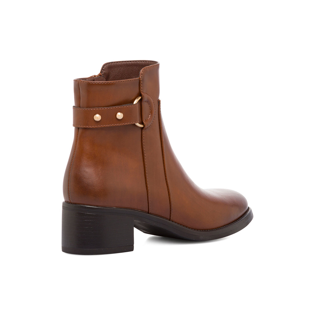 Stivaletti marroni con tacco 5 cm da donna Lora Ferres