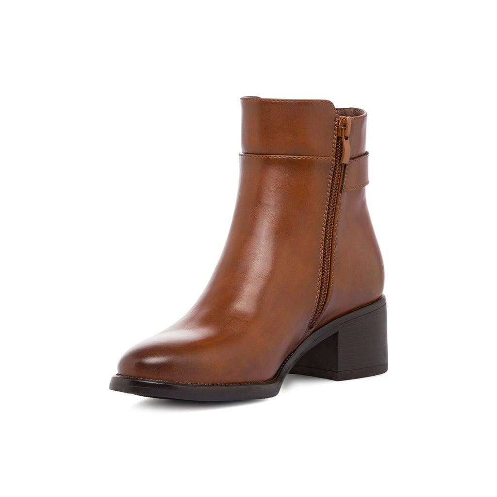 Stivaletti marroni con tacco 5 cm da donna Lora Ferres