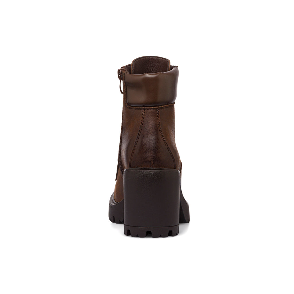Stivaletti con tacco 8 cm marroni da donna Lora Ferres