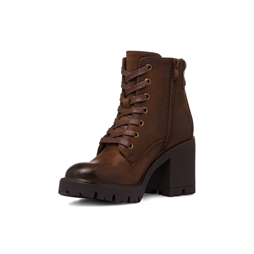 Stivaletti con tacco 8 cm marroni da donna Lora Ferres