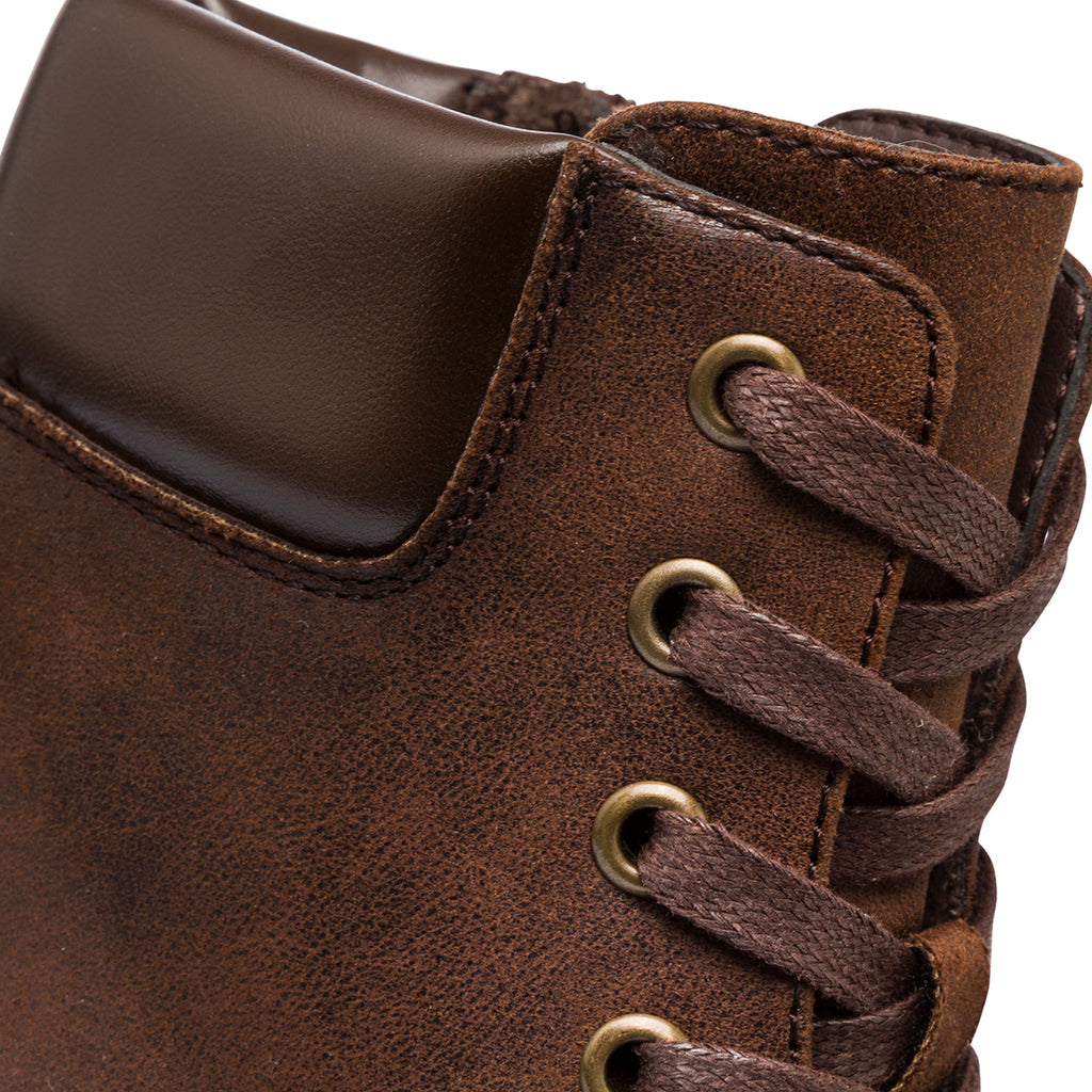 Stivaletti con tacco 8 cm marroni da donna Lora Ferres