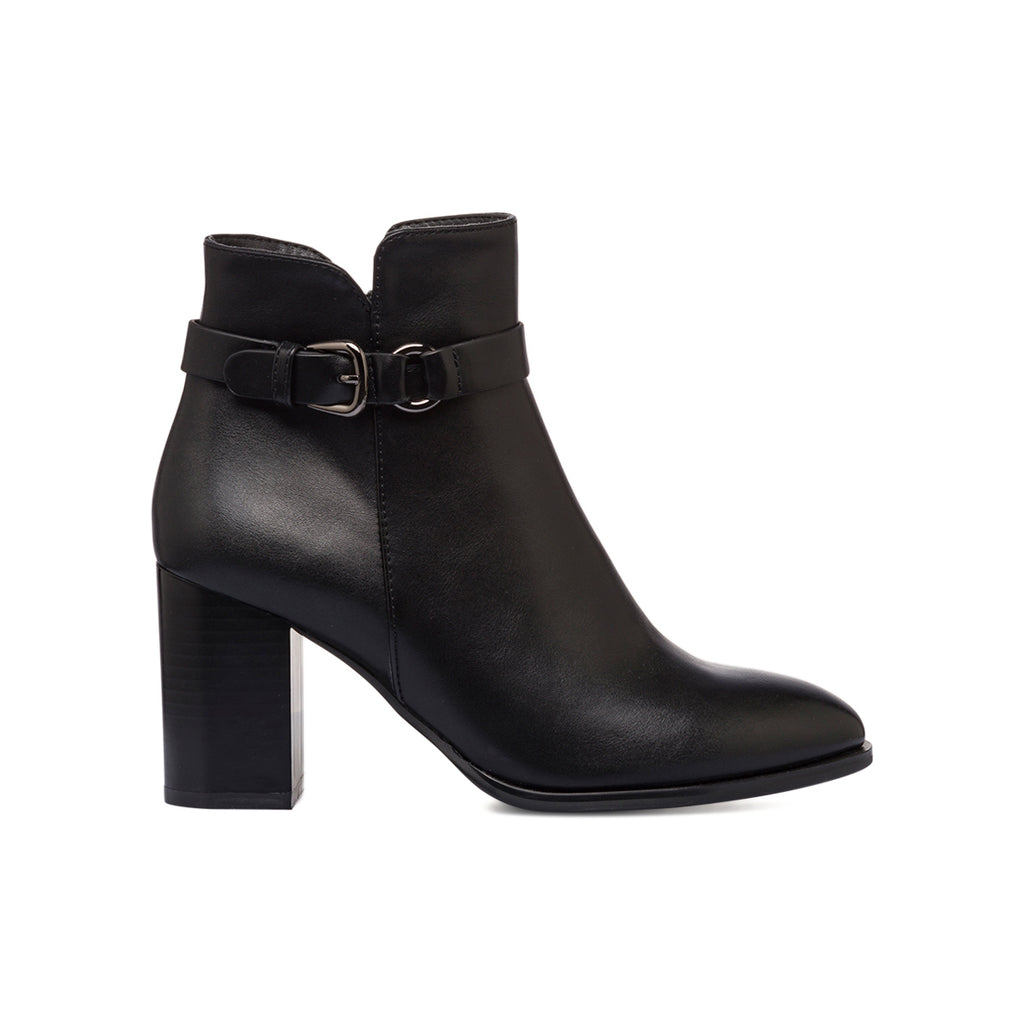 Stivaletti con tacco 7,5 cm da donna neri Lora Ferres