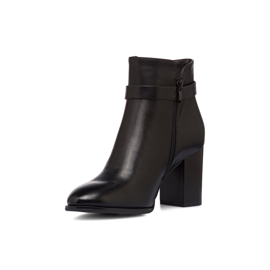 Stivaletti con tacco 7,5 cm da donna neri Lora Ferres